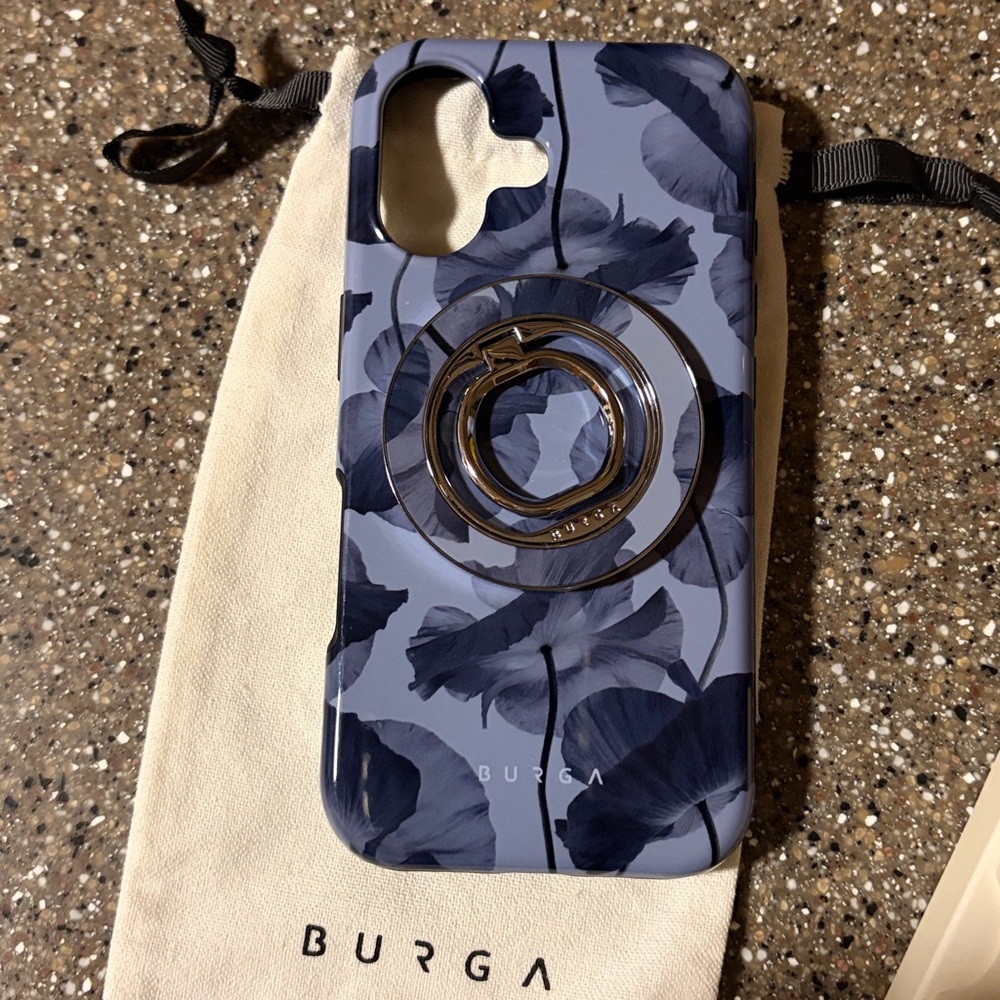 BRAND NEW Burga Archives Blue Floral iPhone 17 case -with matching MagSafe ring! - Picture 5 of 5